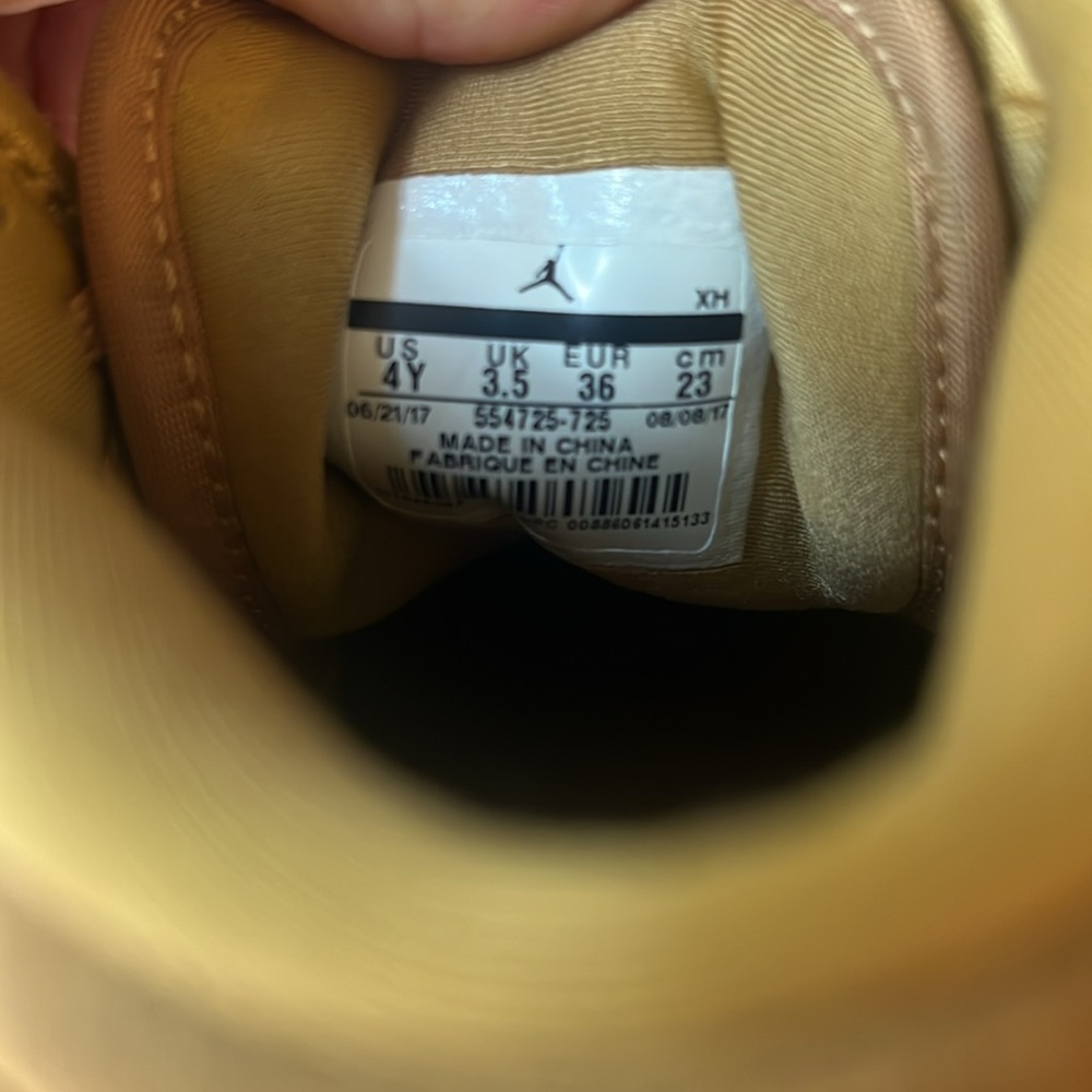 Nike Air Jordan 1 Retro Mid Golden Harvest - Big Kid 4Y - Picture 4 of 4